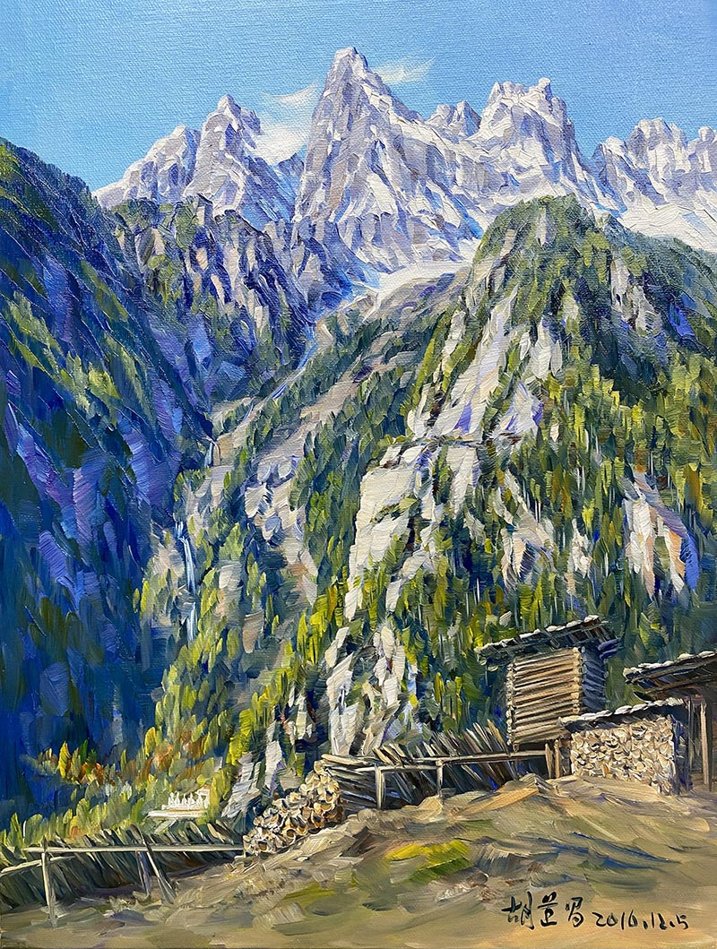 ������������ �ͻ���ѩ��ɽ�塷������������������� hdc-15194azj ��Ʒ�ߴ磺30x40cm �����ͻ�  2016�����ֻ���Ʒ